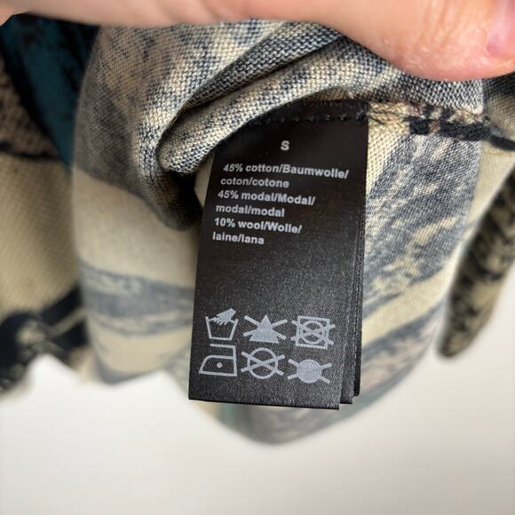Rundholz Black Label Comic Print Pullover Small cotton modal wool asymmetric - Picture 8 of 10